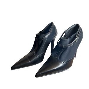 BRAND NEW!! Leather Black Boot/Shoe. Sophisticated Business Casual Professional